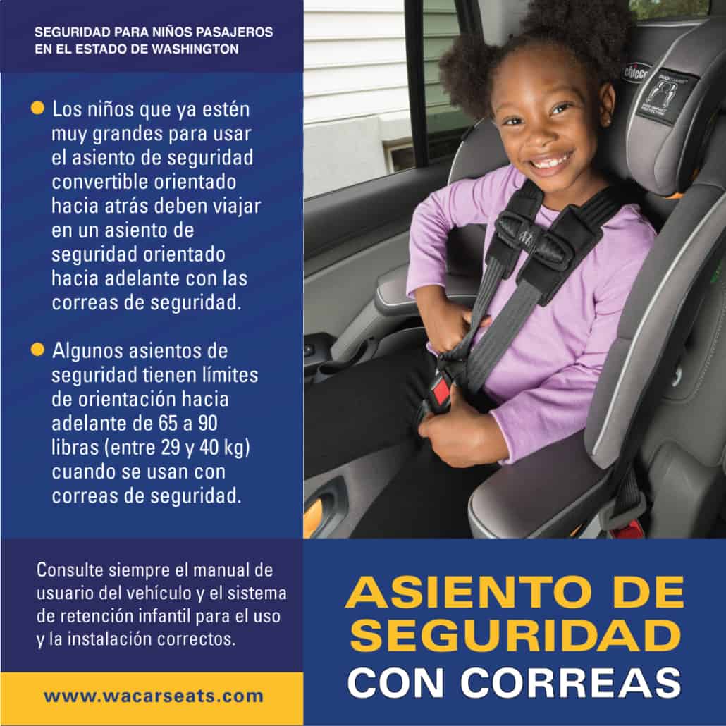 Leyes de asientos de automóvil en el estado de Washington - WA Child  Passenger Safety