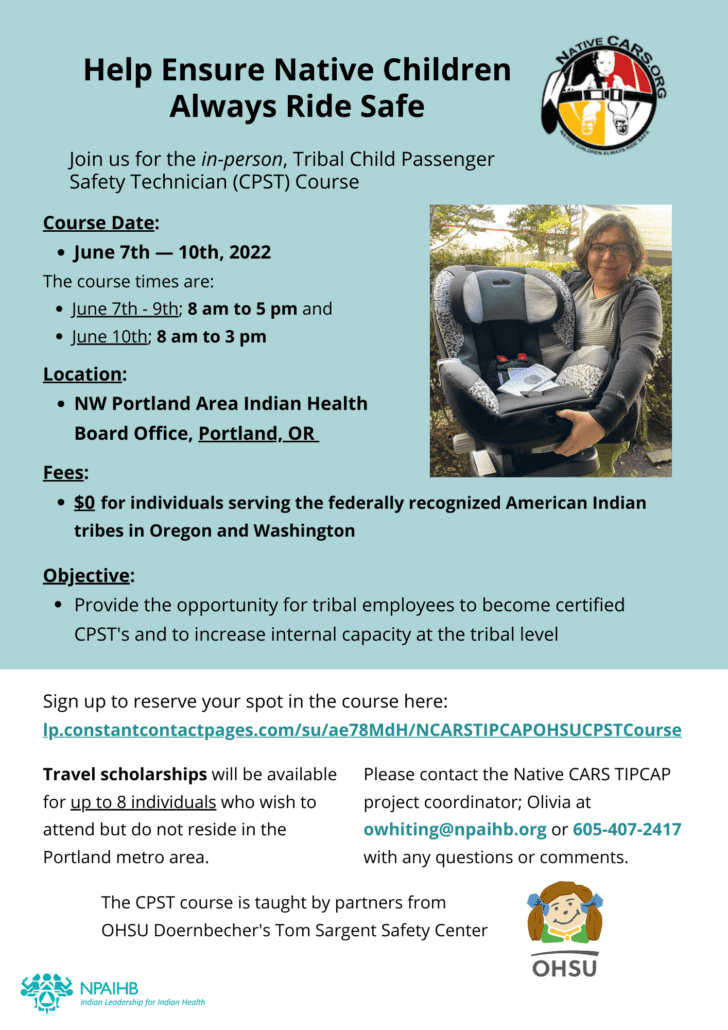 CPST Course Catalog for 2022 WA Child Passenger Safety